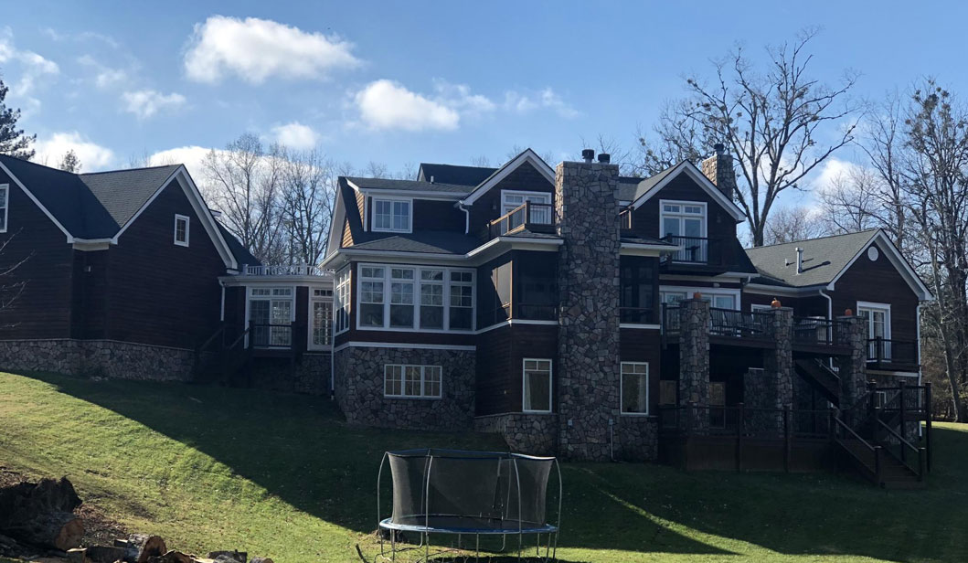 Exterior and backyard of house